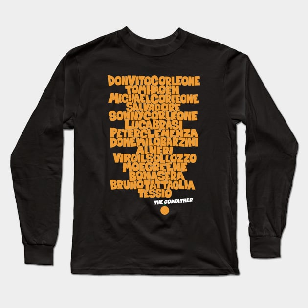 The Godfather: Tribute to the Main Actors of the Classic Long Sleeve T-Shirt by Boogosh